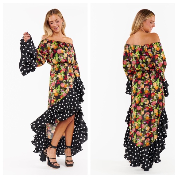 Show Me Your Mumu NWT Dream Maxi Women’s 1X Tropical Sangria Dress Mixed Print - Picture 1 of 13